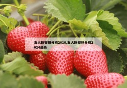 五大联赛积分榜2016,五大联赛积分榜2024最新