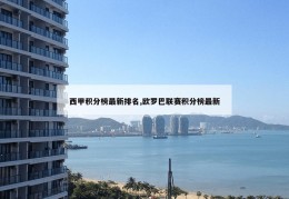 西甲积分榜最新排名,欧罗巴联赛积分榜最新