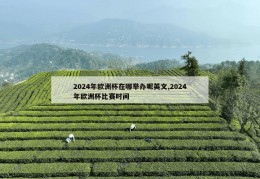 2024年欧洲杯在哪举办呢英文,2024年欧洲杯比赛时间